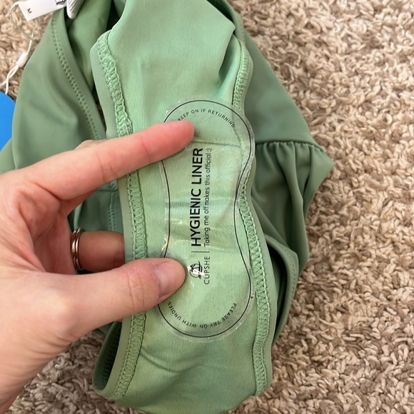 NWT Cupshe Sage Green Cheeky Regular Rise Bikini Bottoms - Size Medium - Picture 5 of 5